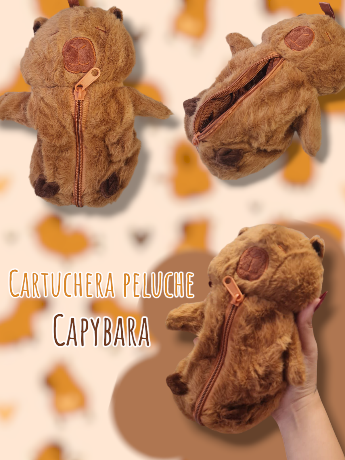 Cartuchera Peluche Capybara 