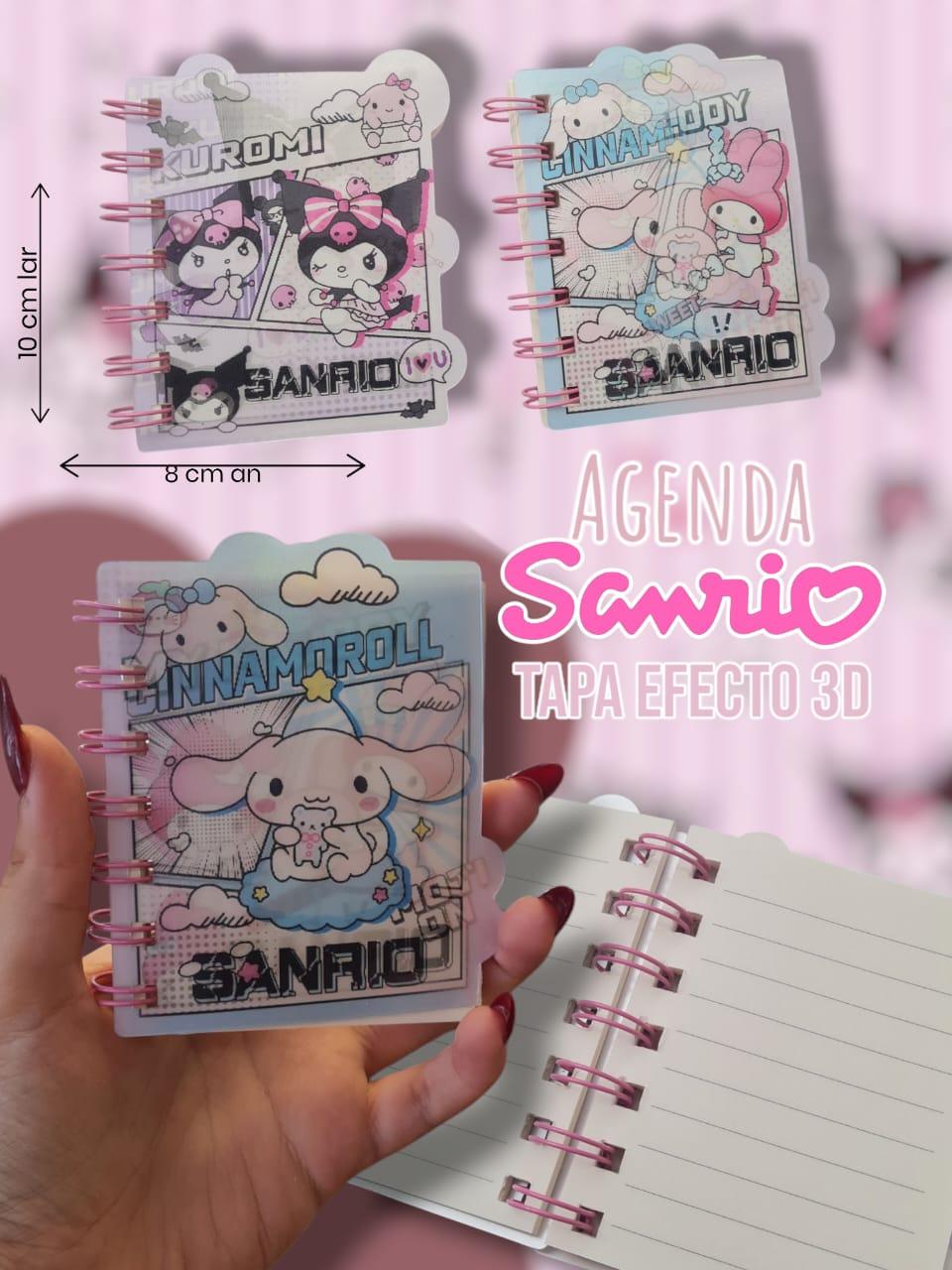 Agenda Sanrio Tapa Efecto 3D