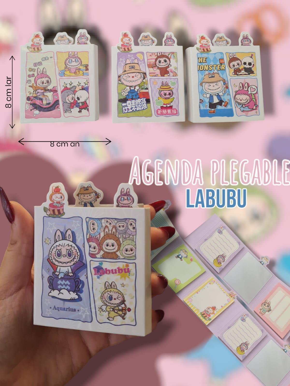 Agenda Plegable Labubu