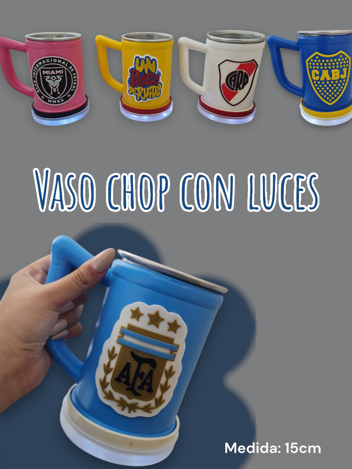 Vaso Chop con Luces 