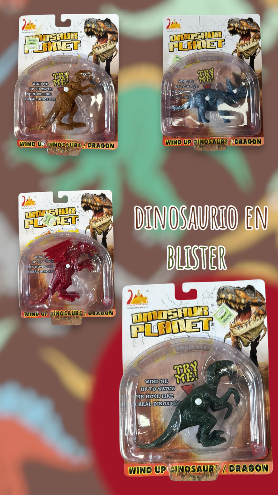 Dinosaurio en Blister 