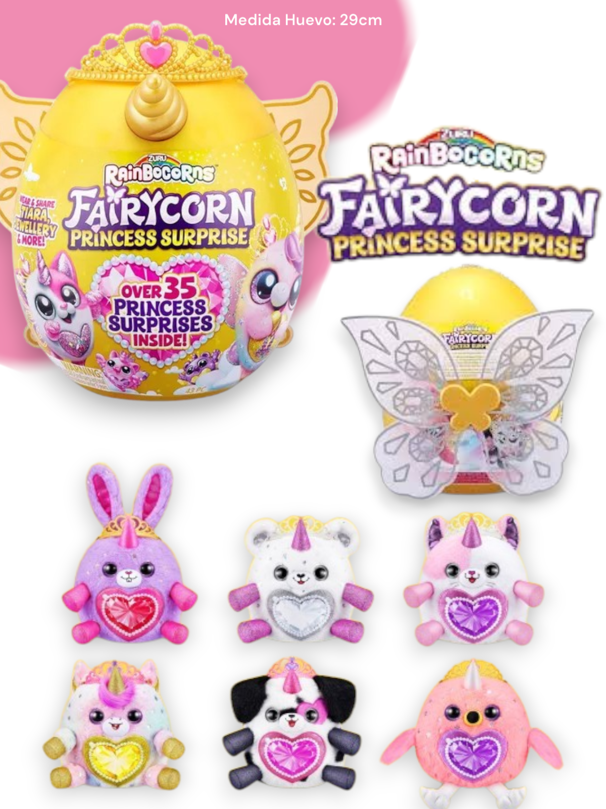 Rainbocorn Huevo Sorpresa Fairycorn Princess 29cm