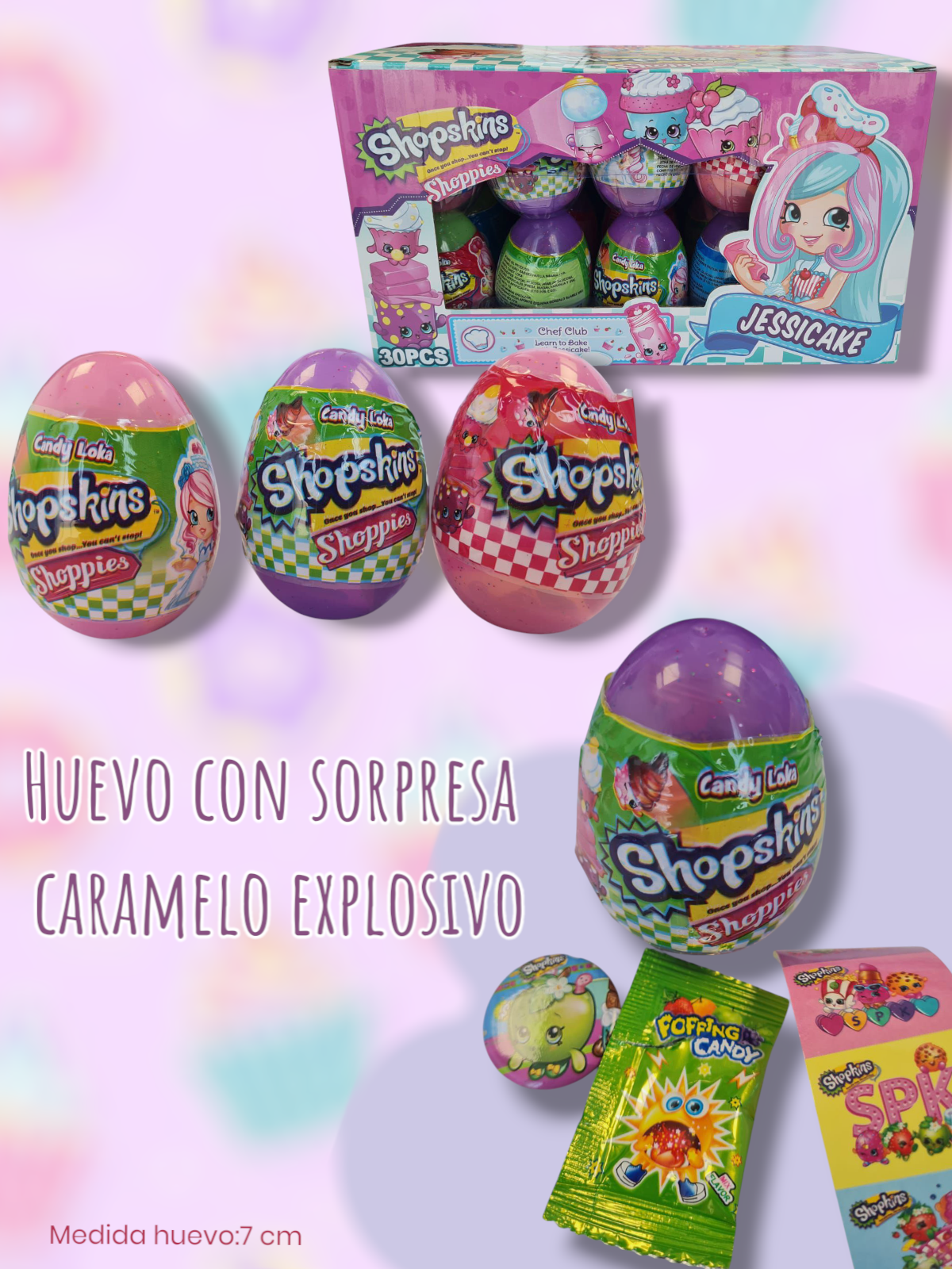 Huevo con Sorpresa Caramelo Explosivo