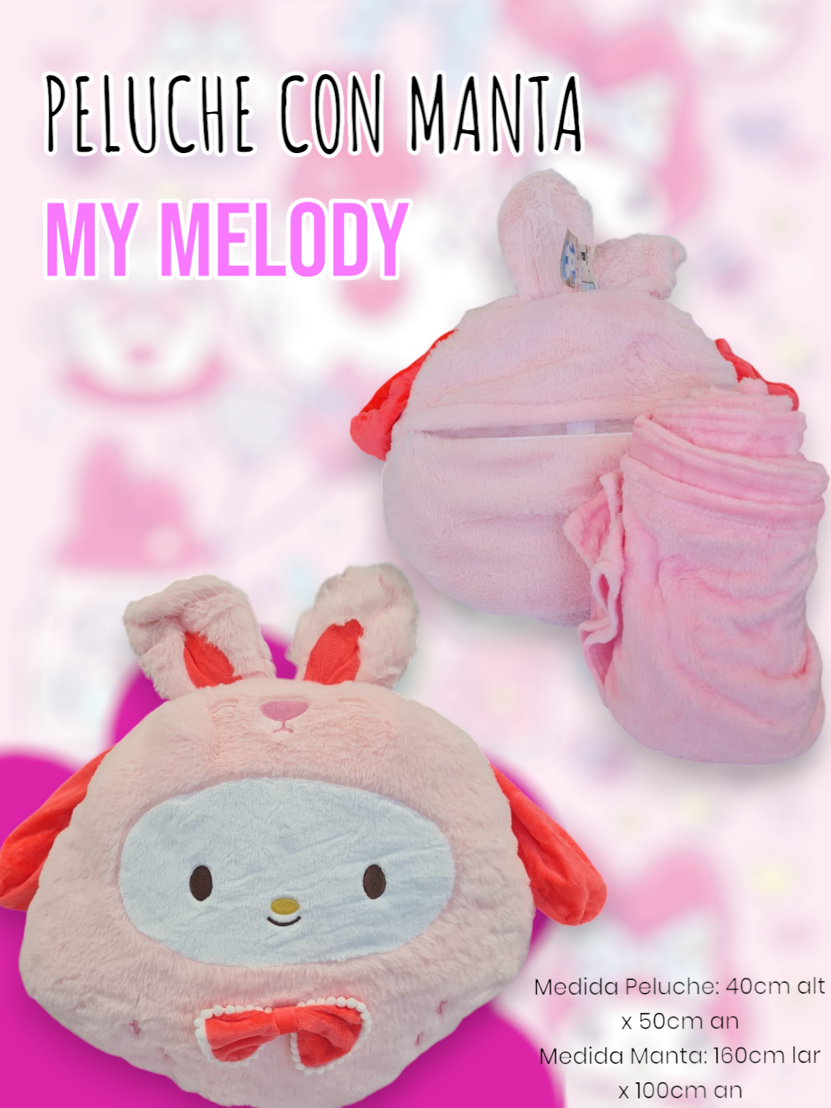 Peluche con Manta My Melody
