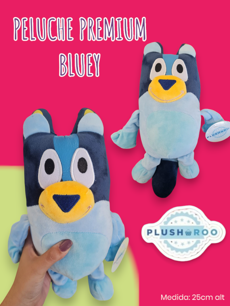 Peluche Premium PLUSHAROO Bluey 25cm
