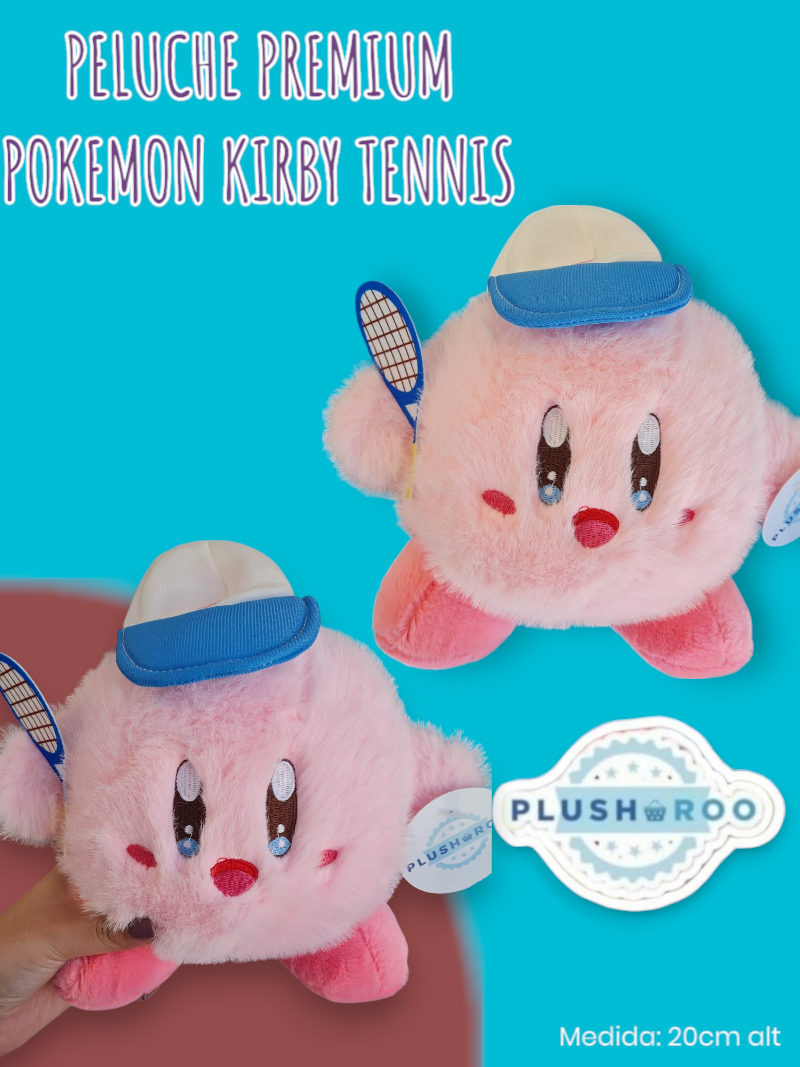 Peluche Premium PLUSHAROO Pokemon Kirby Tennis