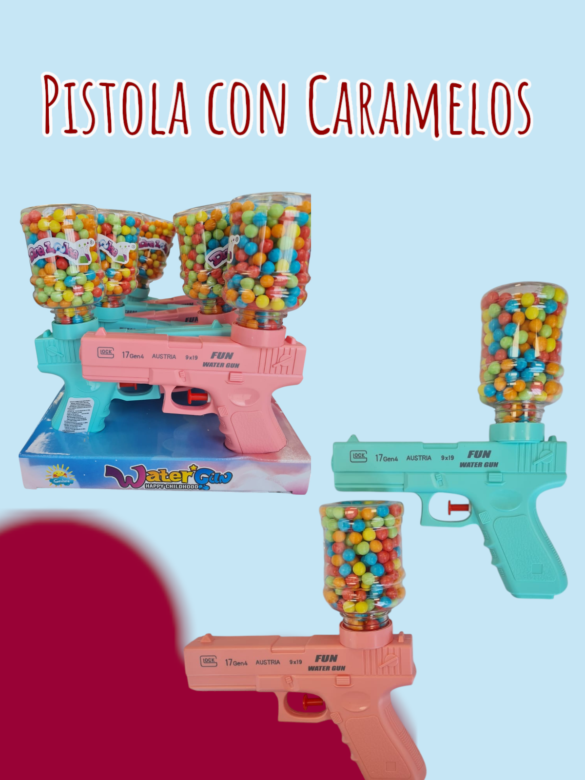 Pistola con Caramelos