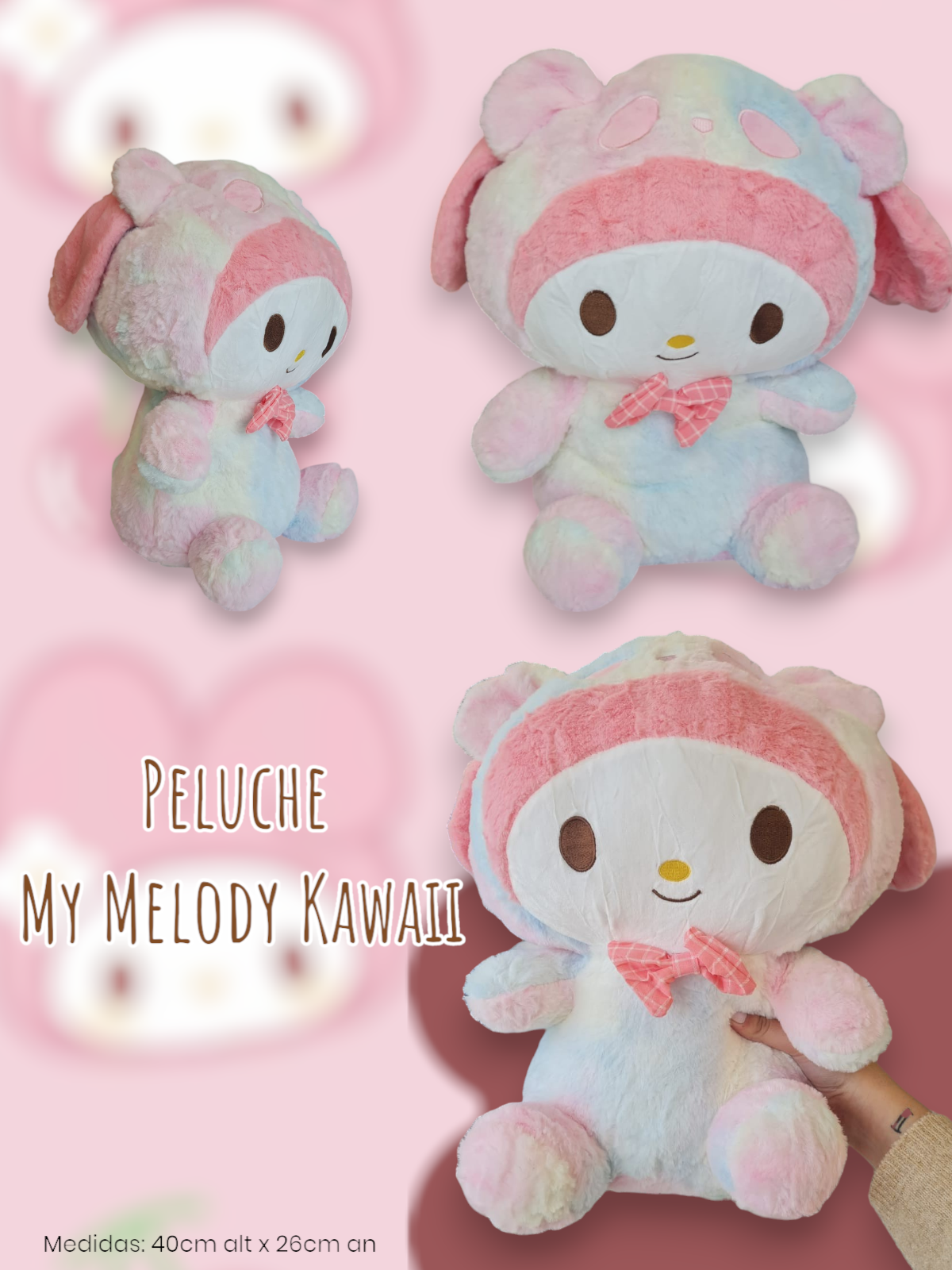 Peluche My Melody Kawaii 40cm