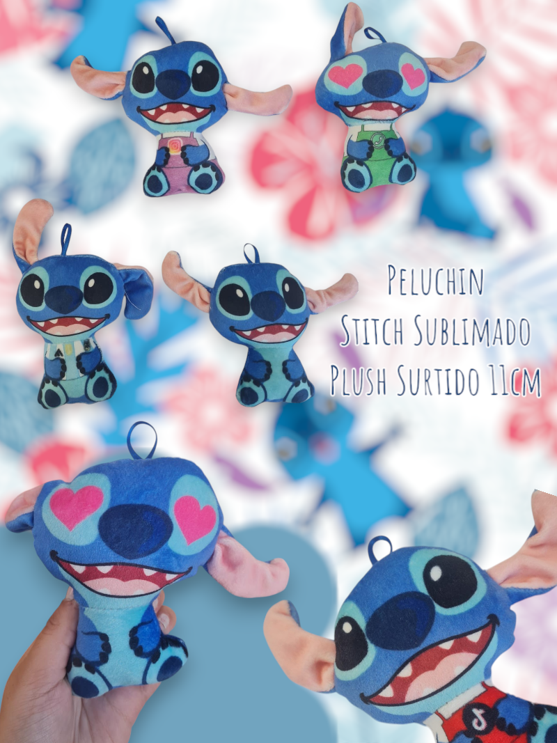 Peluchin Stitch Sublimado Plush Surtido 11cm