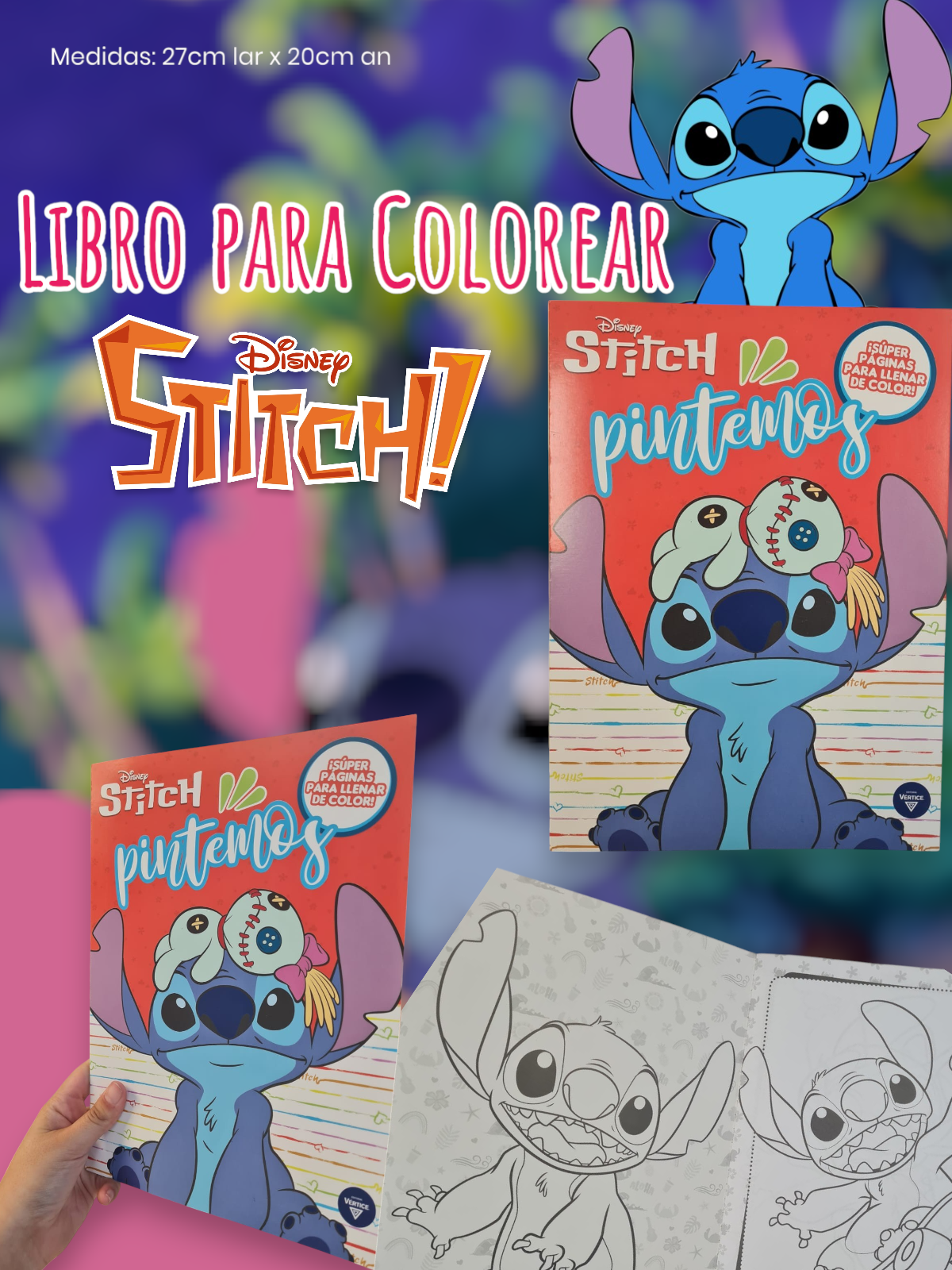 Libro Para Colorear Stitch