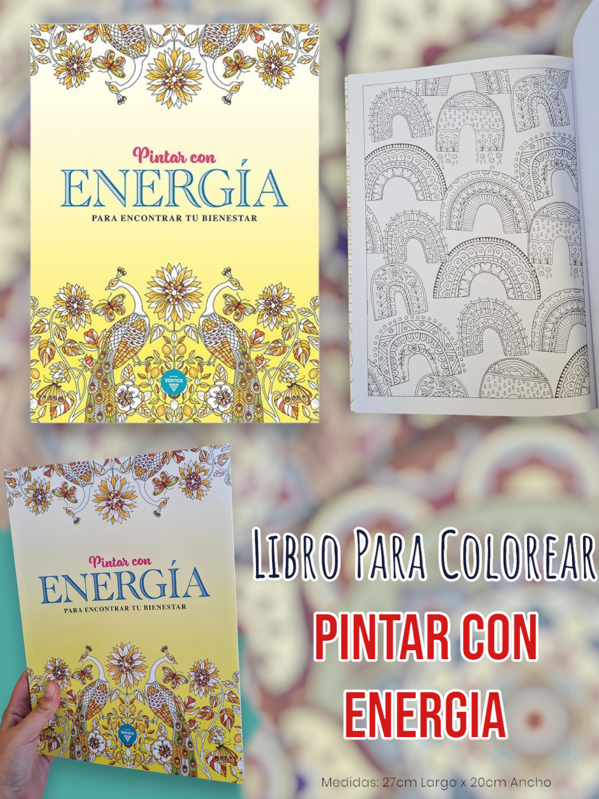 Libro Para Colorear Pintar con Energia