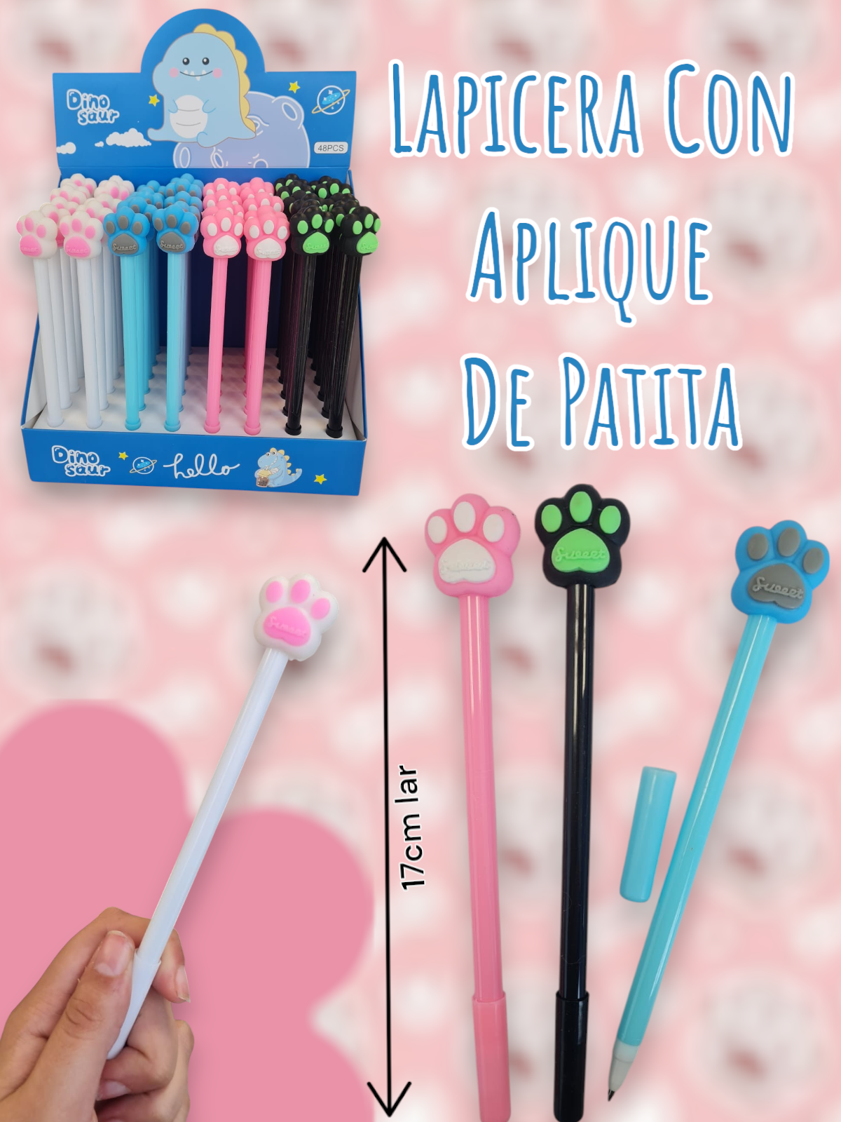Lapicera Con Aplique De Patita