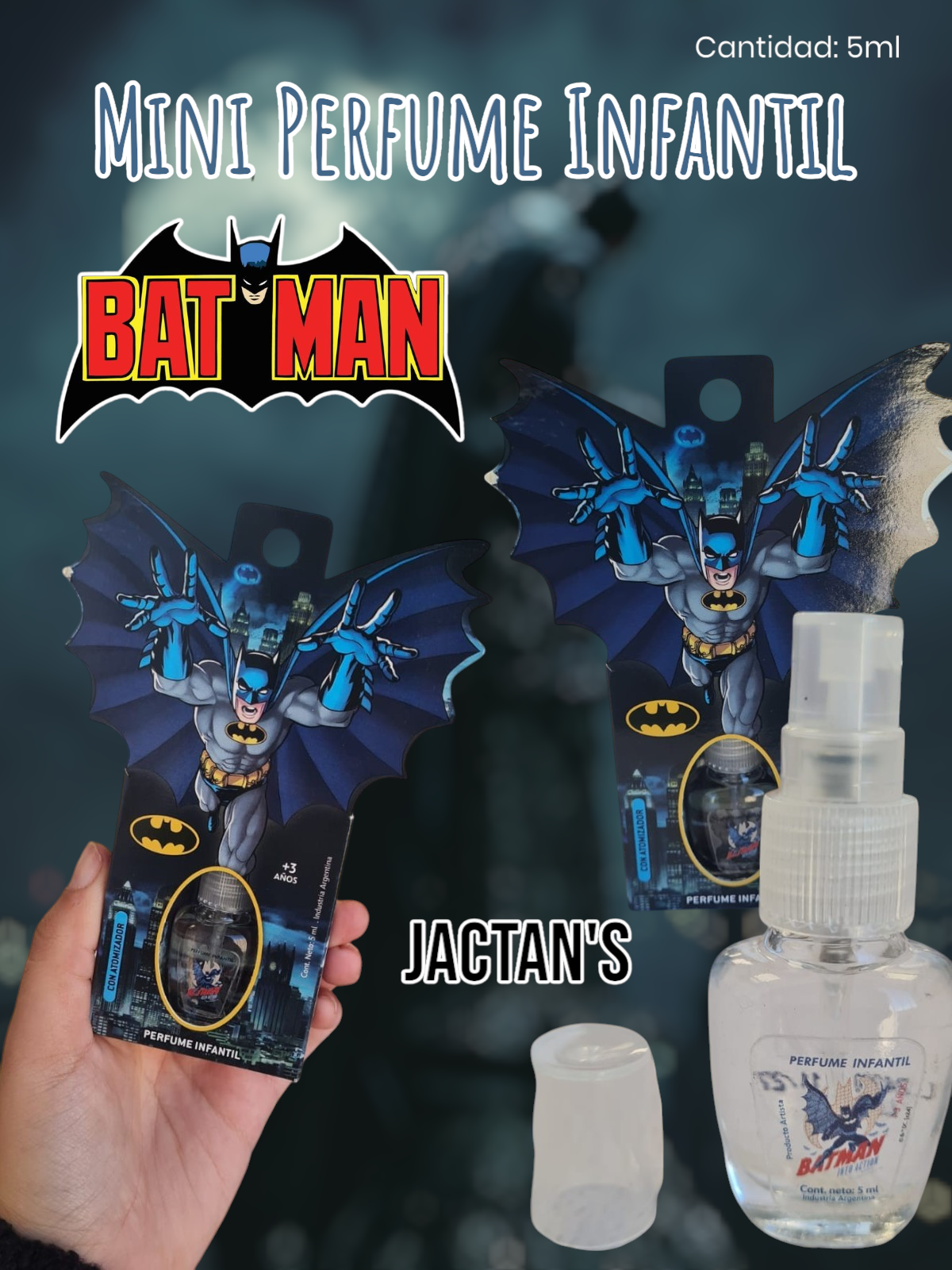 Mini Perfume Infantil Batman JACTAN'S 5ml