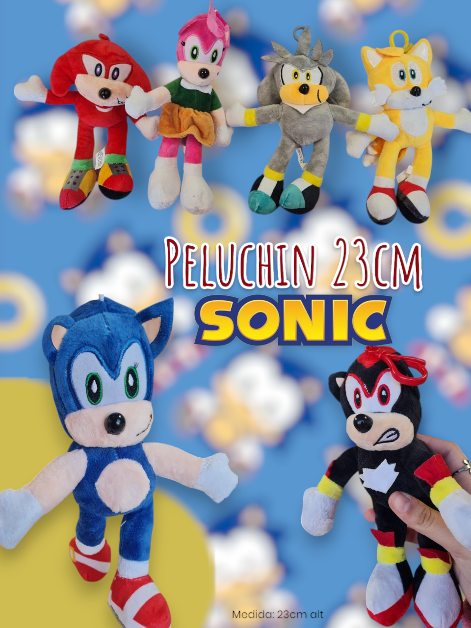 Peluchin Sonic 23cm 