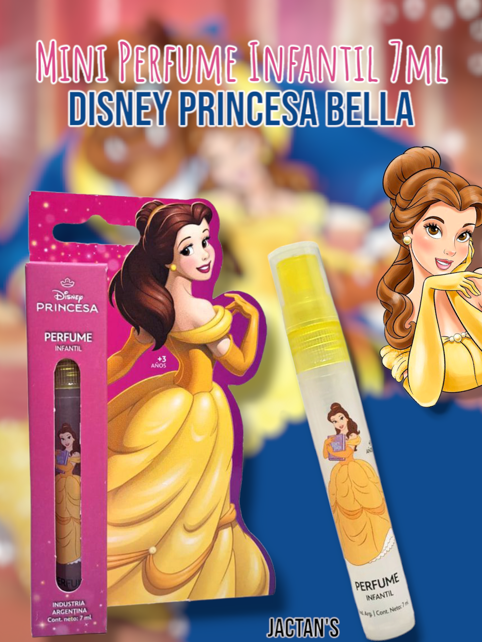 Mini Perfume Infantil Disney Princesa Bella 7ml