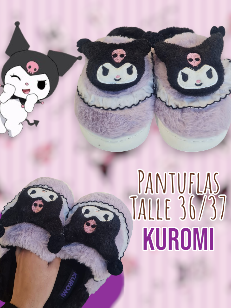 Pantuflas Kuromi 36/37
