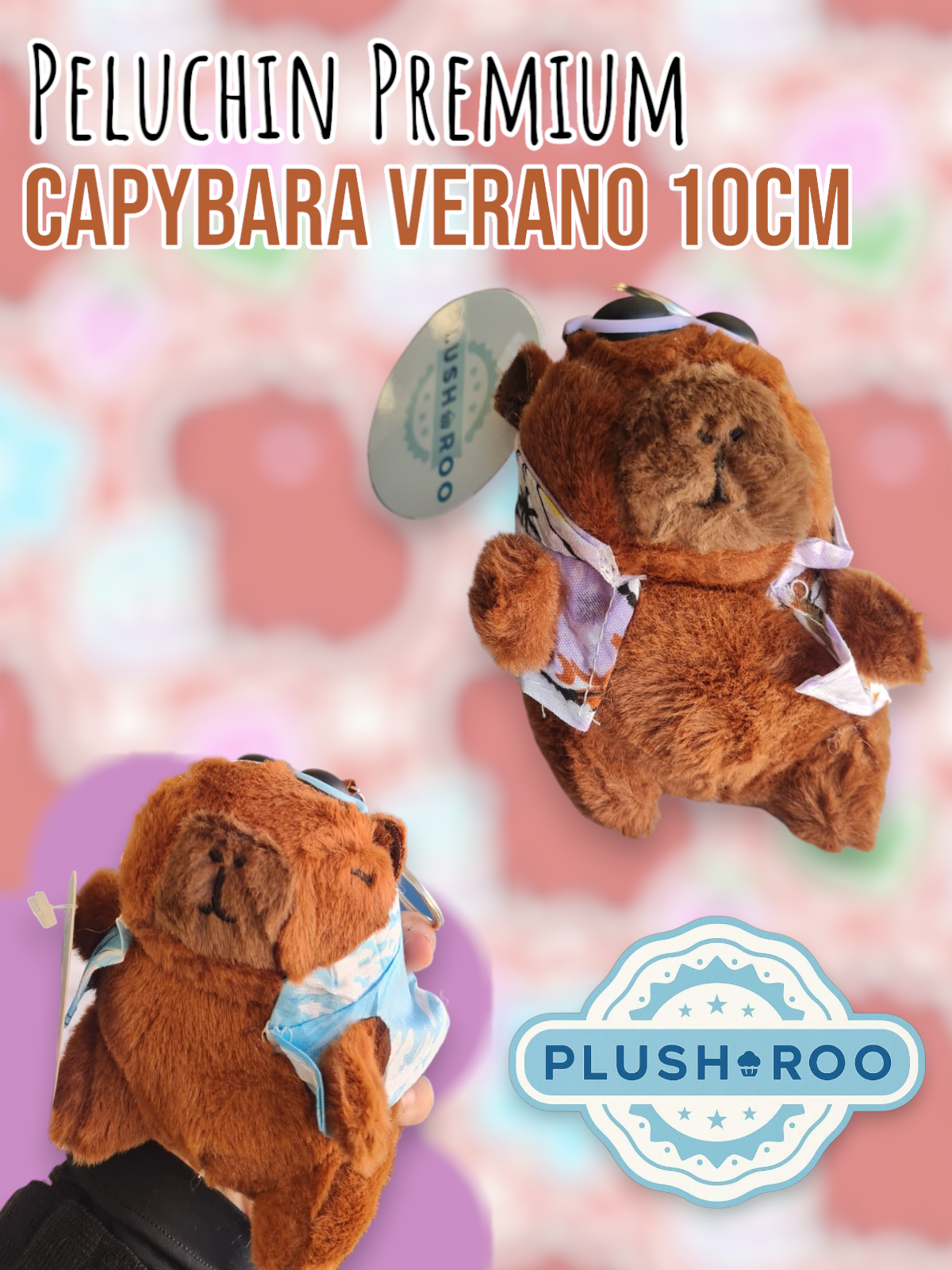 Peluchin Premium PLUSHAROO Capybara Verano 