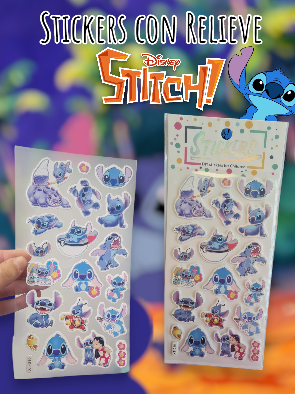 Stickers con Relieve Stitch 