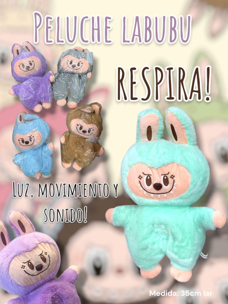 Peluche LABUBU Que Respira con Luz Musica y Movimiento 