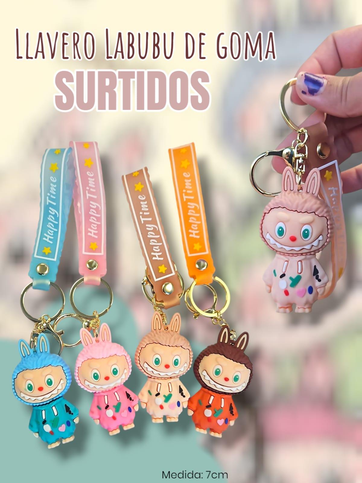 Llavero de Goma Labubu Surtidos