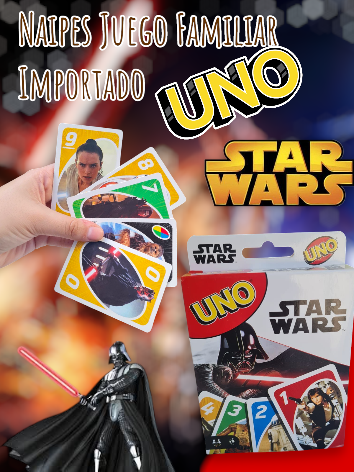 Naipes UNO Star Wars Juego Familiar 