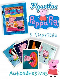Sobre figuritas autoadhesivas PEPPA