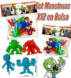 Set Monstruos x 12 en bolsa