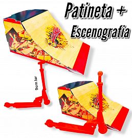 Monopatin de dedos + rampa en bolsita