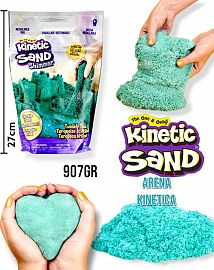 Kinetic Sand - Arena moldeable, 907gr color turquesa 27CM