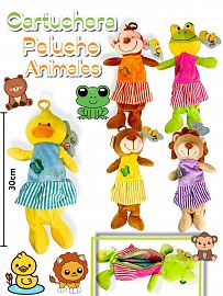 CARTUCHERA Peluches Animales 5 Modelos 30 Cm SURTIDOS