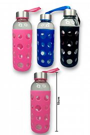 Botella vidrio Funda Silicona 400ml