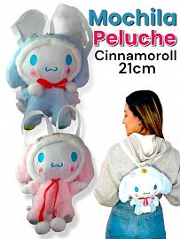 Mochila Peluche  Cinnamoroll 21cm.