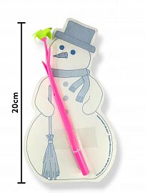 Anotador + lapicera Copo de Nieve 20cm