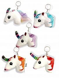 Llavero unicornio peluche bordado 5 cm en Blister