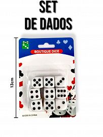 Set de 9 dados en blister