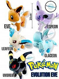 Peluche Premium PLUSHAROO 2023 Pokémon Evolution Eve 25 cm