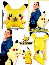Mochila Peluche Pikachu Pokemon - 36cm