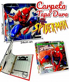 Carpeta MOOVING 3 anillos Tapa Dura SPIDERMAN 23cm