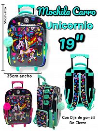 Mochila carro UNICORNIO 19