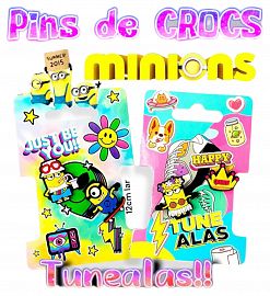 Pins de Crocs MINIONS  (TUNEALAS)