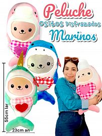 Peluche Ositos Disfrazados MARINOS 55cm