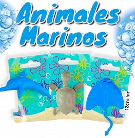 Animales Marinos Con Carton Exhibidor