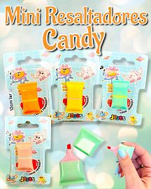Mini Resaltadores Candy  en Blister