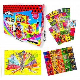 Set de Juego Miraculous Domino +Memoria+ Rompecabezas