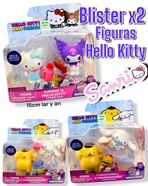 Blister x 2 Figuras Hello Kitty y Sanrio Friends original