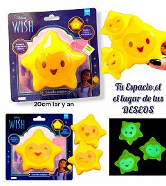 Estrella Magica Disney Wish Ilumina Cuarto Brilla Oscuridad