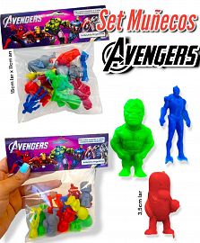 Set Muñecos AVENGERS 
