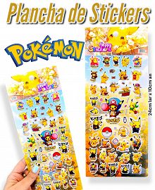 Plancha de Stickers POKEMON 