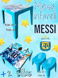 Mesa Infantil + 2 Sillas MESSI
