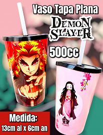 Vaso Tapa Plana con Sorbete con Sorbete DEMON SLAYER 500cc